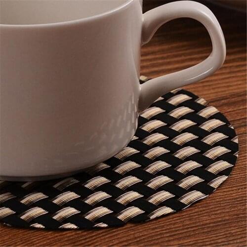 Non-Slip Coaster Heat Resistant Cup Mug Mat Coffee Tea Hot Drink Place-mat PVC Creative Mug Coasters Bowl Kitchen Tools