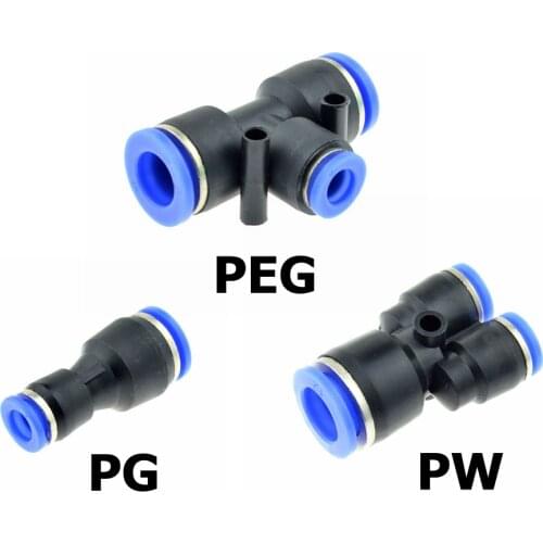 Pneumatic 4mm OD Hose Tube M5 1/8" 1/4" 3/8" Inch BSPT PT Male Thread Straight Fitting Connector Quick Coupling Brass Fittings