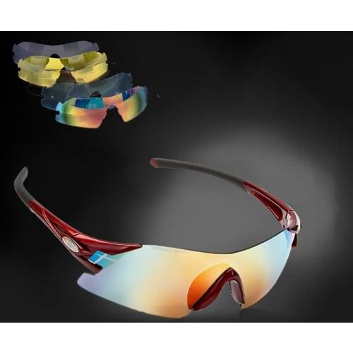 Polarized Sports Men Women Sunglasses Bicycle Riding Protection Goggles Eyewear 5 Lens Road Cycling Mountain Bike Glasses