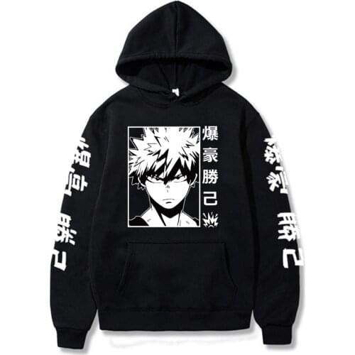 My Hero Academia Hoodies Men Women Long Sleeve Sweatshirt Bakugou Katsuki Anime Manga Harajuku Hoodies Tops Clothes