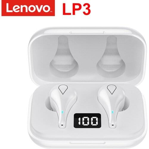 Original Lenovo LP3 TWS Wireless Headphone Bluetooth 5.0 Earphone LED Display Waterproof Earbuds HiFi Stereo Bass Gaming Headset