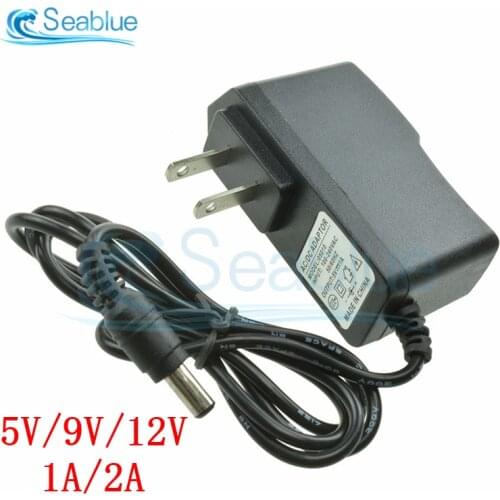 AC 110V-240V to DC 5V 9V 12V 1A 2A Universal Power Adapter Supply Charger adaptor US Plug 5.5X2.1MM For LED Light Strips
