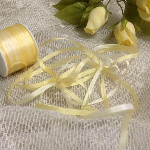 J1047 A Roll Wholesale 2mm-36mm 100% Pure Silk Embroidery Ribbons Handcraft Supply Double Faced Thin Taffeta Silk Ribbon