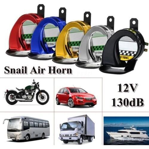 Horn Speeker Waterproof 12V, Universal Car Motorcycle Motorbike Truck Boat 130DB Electric Loud Snail Air Horn Siren