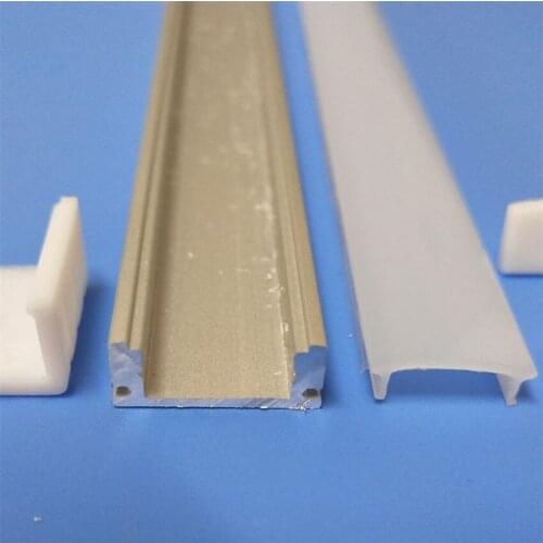 YANGMIN Free Shipping 200cm Flat U Type 7mm Height Slim Led Aluminium Profile Flexible Led Channel Matte Diffuser