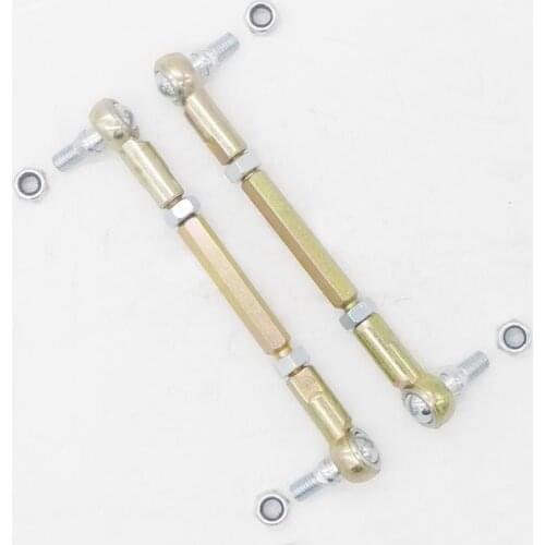 1 Pair 150mm/170mm M8 Steering Tie Rod kit Ball Joint For 2 Stroke Electric Mini Kids ATV Go Kart Buggy