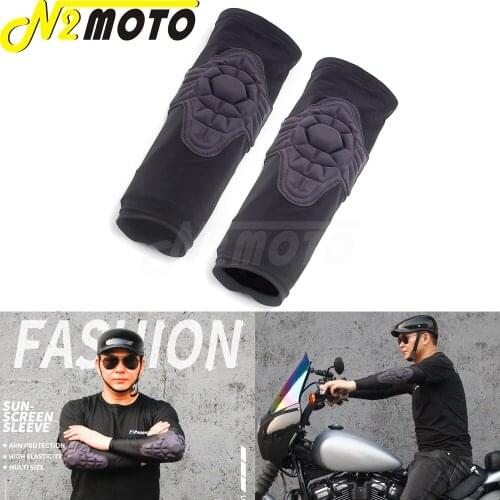 1 Pair S M L XL XXL Outdoor Riding Motorcycle Black Arm Protective Sleeve Driving Sunscreen Armguard Elbow Cover Cuff Protection