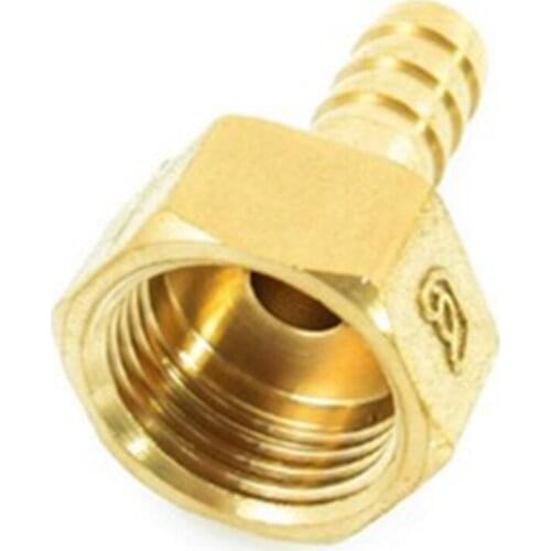 1 Pc 1/2"PT Thread to 10mm Pipe Tube Brass Straight Air Hose Barb Coupler Fitting