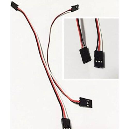 2pcs 100mm 10CM High Quality Servo Extension Cord Lead Wire Cable for Helicopter RC Car JR FUTABA