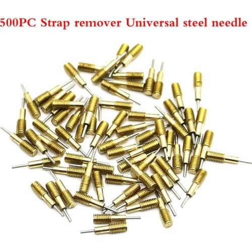 500Pcs Watch band Belt Strap remover Brass needle Repairing Watch Tools 0.8mm Disassembler Thimble Head Universal steel needle