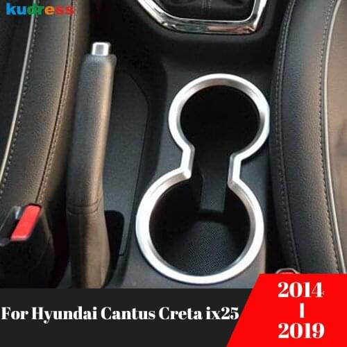 For Hyundai Cantus Creta ix25 2014 2015 2016 2017 2018 2019 Front Cup Holder Cover Trim Water Bottle Car Interior Accessories