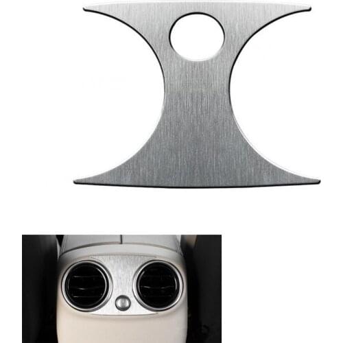 YAQUICKA Car Rear Armrest Box Air Outlet Vent Trim Car-covers Sticker For Mercedes Benz C Class GLC C200L C300L GLC260