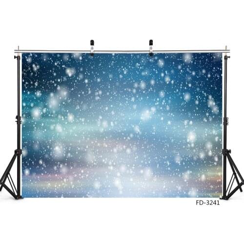 Snow Gradient Bokeh Photo Backgrounds Computer Printed Photoshoot Backdrop for Children Baby Shower Photophone Photography Props