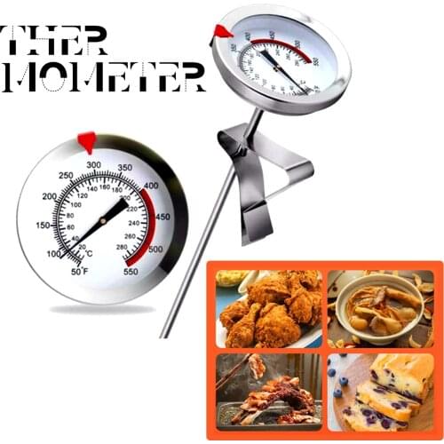 Stainless Steel Dial Temperature Gauge Cooker Thermometer BBQ Food Meat Fry Grill Dinning Household Cooking Home Kitchen Tool