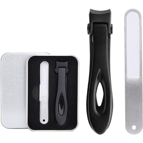 Nail-Clippers Nail File Kit for Thick Toenails Fingernails 16mm Wide Jaw Opening Stainless Steel Nail Cutters Nail Care Tool