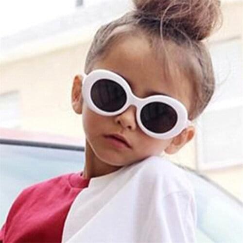Cute Oval Sunglasses Kids Child Eyewear Shades oculos Goggles Boys Girls Sun Glasses Children gafas de sol UV400