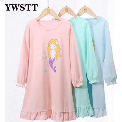 Girls Cute Pajamas Night Dresses Home Service Dresses Kids Girl Beuatiful Pajama Dress Sleep Dress Night Dresses