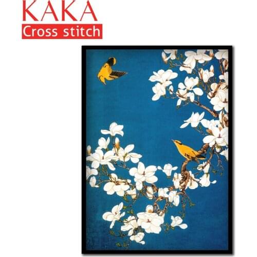 Cross stitch kits,Embroidery needlework sets with printed pattern,11CT-canvas for Home Decor Painting,Flowers Full NCKF029