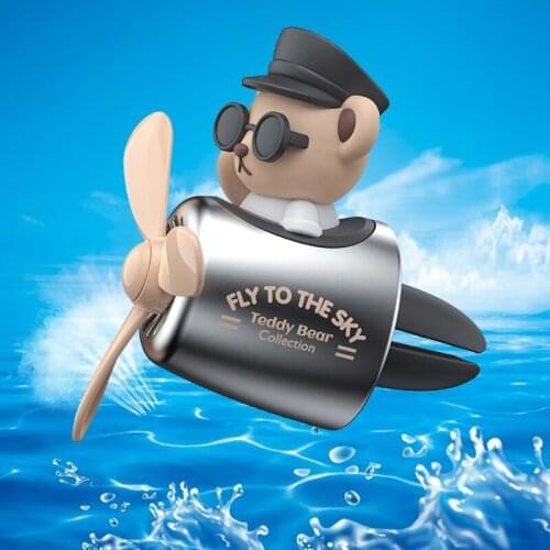 Car Air Freshener Teddy Bear Auto Accesorios Interior Perfume Diffuser Outlet Air Fresheners Car Accessories Car Products