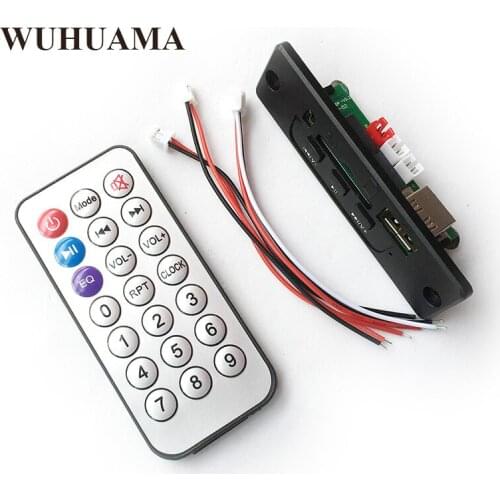 Decoder Board Digital Audio DC5V Auto MP3 Player Mini Amplifier Panel 3W+3W BTL Support SD/MMC USB Remote Control Black