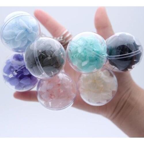 Fashion new flower stand rose glass crystal ball artificial flower stand wedding Valentines day gift bag car ornaments keychain