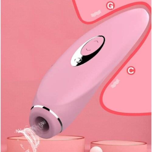 Sucking Vibrators G Spot Clit Stimulation Vibration Nipple Sucker Two Head Vibrating Erotic Adult Sex Toys Vibrators for Women