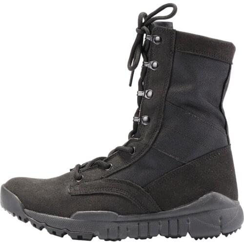 Spring breathable high ultra light combat mens net special forces army fan mountaineering desert land combat tactical boots