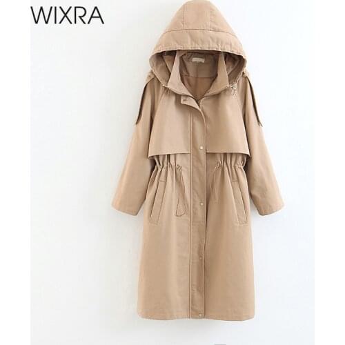 Женские плащи с капюшоном Wixra China At AliExpress
