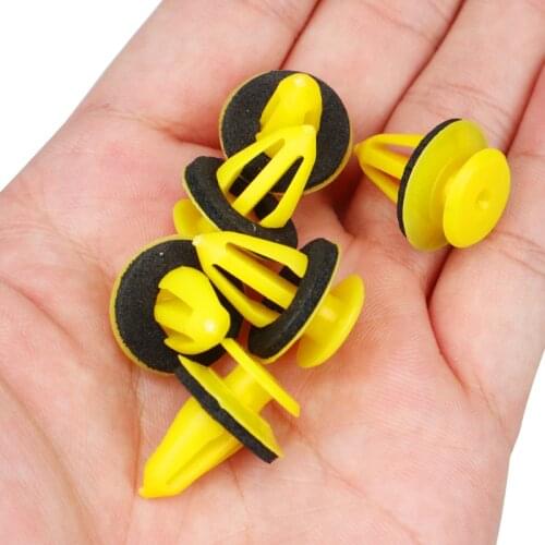 10/50Pcs Auto Fastener Clip Door Trim Panels Fastener Clips Plastic Fixed Clip for Lada Kalina Golf Land Rover Chevrolet Jaguar