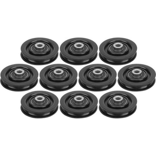 10pcs Fitness Bearing Pulley Nylon Iron Universal Fitness Bearing Pulley Home Gym Attachments Exercise Strength Training Pulley