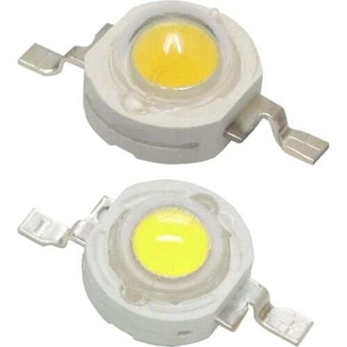 10PCS/LOT led 1W 100-120LM LED Bulb IC SMD Lamp Light Daylight white/warm white High Power 1W LED Lamp bead