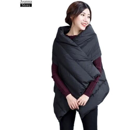 90% White Duck Down Jacket Winter Coat Women Plus Size Solid Color Coats Office Ladies Oversized Black Jackets Thick New Vest