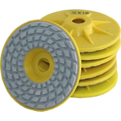 100mm Diamond Polishing Pad 4inch Wet Polishing Pad With Plate Grit 50-3000# For Granite Marble Stone Sanding Disc