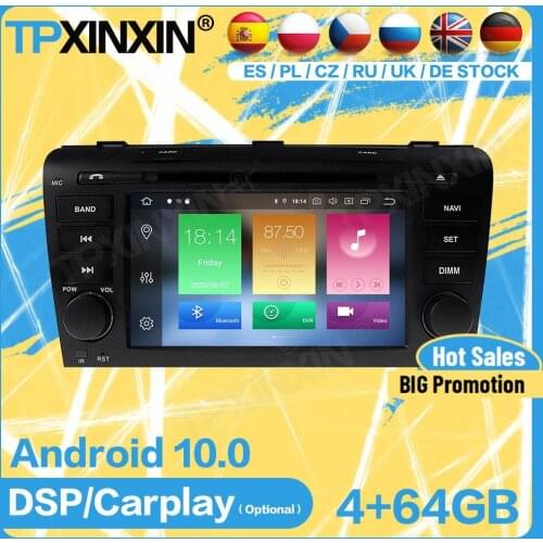 Car Radio 2 Din Stereo Control Android For Mazda 3 2003 2004 2005 2006 2007 2008 2009 GPS Player Navigation Auto Audio Head Unit