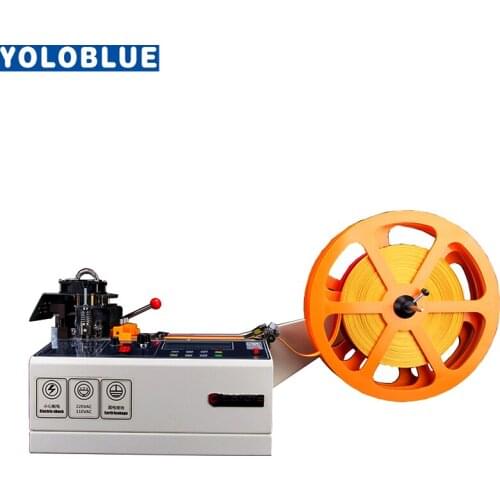 988T computer automatic hot and cold Cloth belt cutting machine magic adhesive tape zipper webbing machine elastic belt cutting