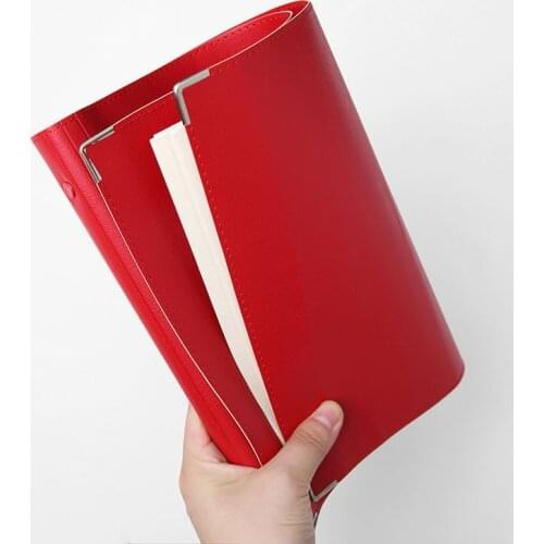 B5 Lined Loose Leaf Replaceable Notebook A4 Large Size Soft Cover Leather Blank Grid Planner