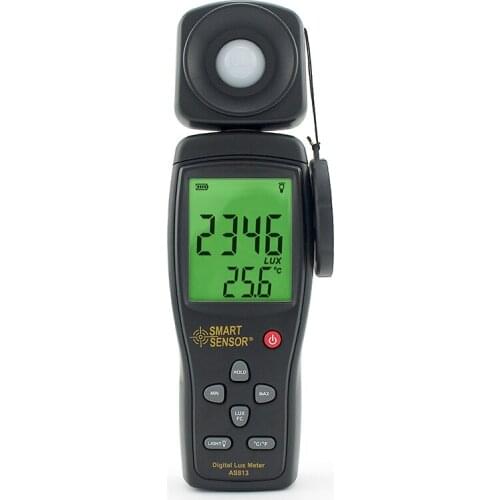 Hot Sale Smart Senor AS813 Digital Luxmeter 100,000 Light Meter Lux/FC Meter Luminometer Photometer Spectrophotometer