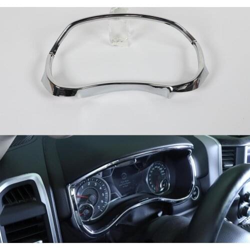 For Dodge Ram 2018 Up Car Dashboard Instrument Decoration Frame Ring Trim Styling Interior ABS Accessory