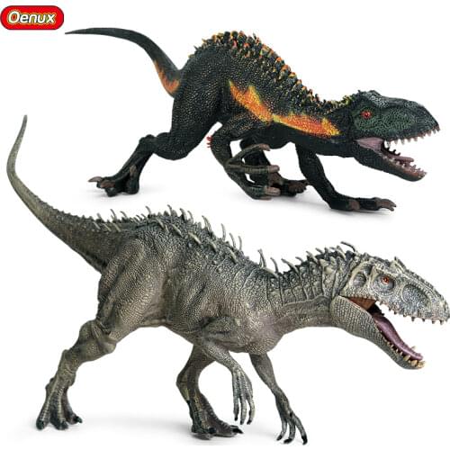 New Jurassic Indominus Rex Velociraptor Action Figures Savage Tyrannosaurus Dinosaur World Animals Model PVC Collection Kid Toy