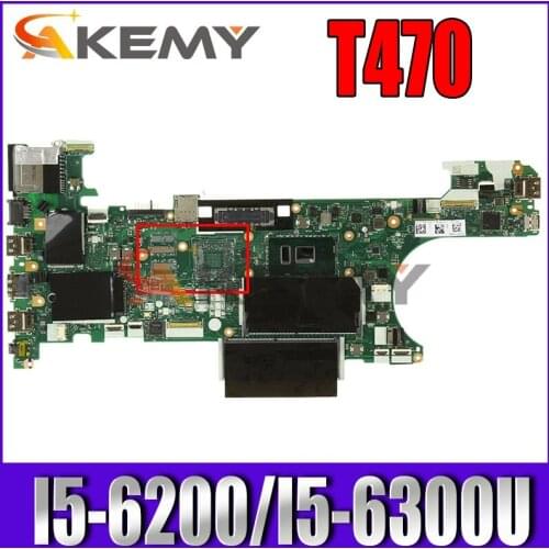 For Thinkpad T470 Laptop Motherboard CPU:I5-6200/I5-6300U UAM NM-A931 DDR4 100% Test Ok