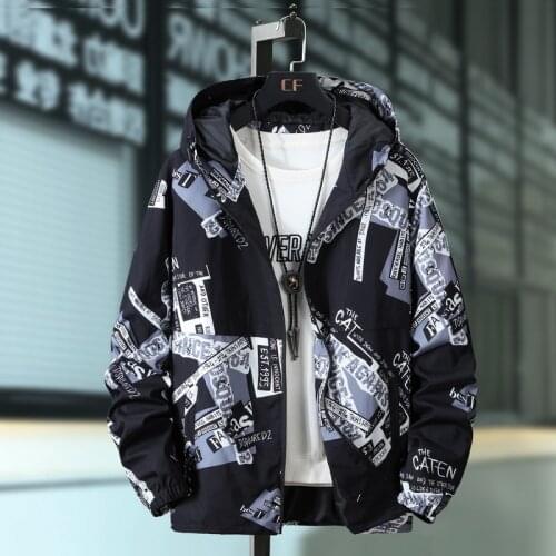 Plus Size 10XL 9XL 8XL 7XL 6XL Spring Autumn Hip Hop Jacket Men Slim Fit Flowers Pilot Bomber Jacket Mens Stand Collar Coats