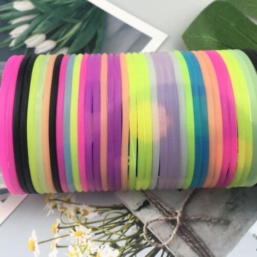 10pcs Womens Fashion Candy Color Rubber Hair Bands Elastic Hair Ties Silicone Hairband Scrunchies Bracelet Girls Accessories