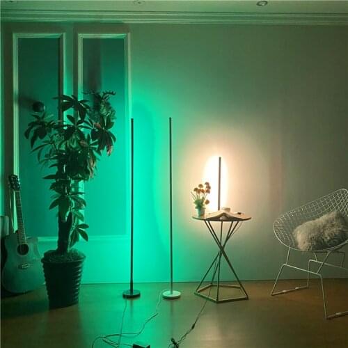 Modern LED RGB Floor Lamp Colorful Decorative Standing Floor Light Living Room Indoor Lighting Home Light Corner Stand Lamps