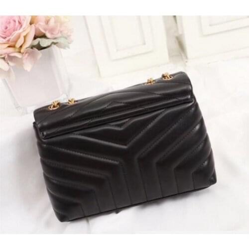 VANNOGG High Quality,20cm,Women handbags,Classic Fashion female bag,Medium capacity chain bags,Genuine Leathe shoulder bag Cross