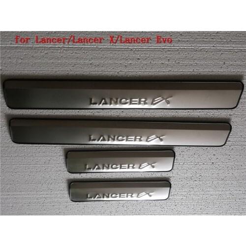 High quality stainless steel Boutique car Scuff Plate/Door Sill for 2010-2019 Mitsubishi Lancer/Lancer X/Lancer Evo Car styling