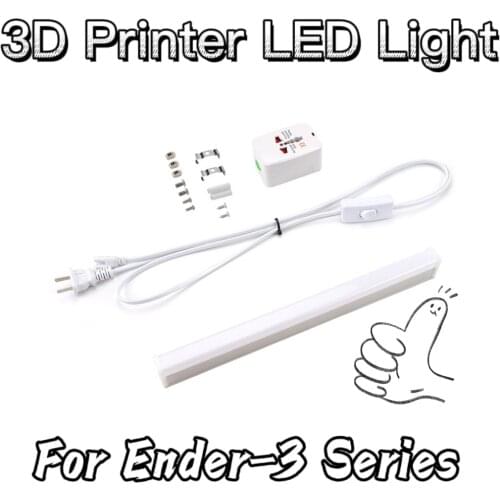 Creality 3D 110/220V Ender-3 LED Light Kit with Universal Plug Adaptor for Ender-3 V2 Ender-5 CR-10 Series 3D Printer Parts