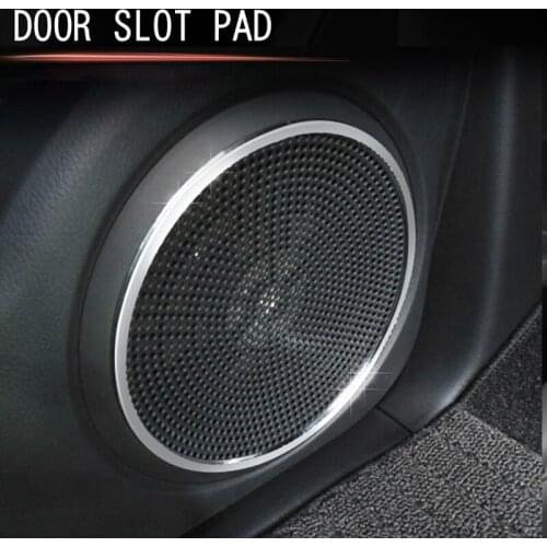 4Pcs for Honda N-One 2021 Chrome Side Door Audio Speaker Cover Decorative Circle Ring Cover Trims