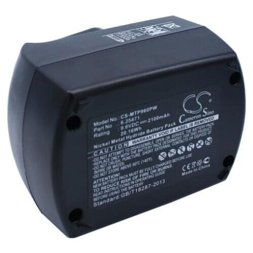 Cameron Sino 2100mAh battery for METABO BS 9.6 BS9.6 BSP9.6 BSZ9.6 BSZ9.6 Air cooled BSZ9.6IM Plus BZ9.6SP Implus KSA9.6 SB9.6