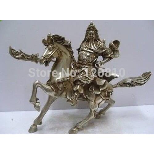 Buddhist bronze guangong statue MM