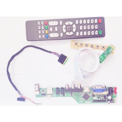 For HT101WSB-100/101 WLED LVDS 40Pin HDMI-Compatible VGA USB AV RF T.V53 display controller card 1024*600 10.1" laptop